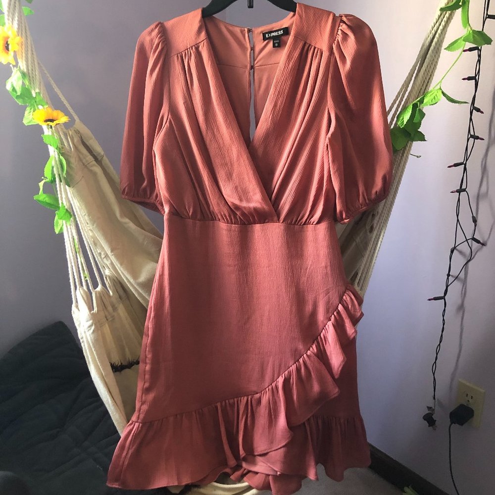 Express Dusty Rose Dress; XS